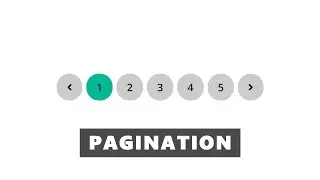 Simply and Easily Design an Attractive Pagination UI for a Website - Using CSS, HTML
