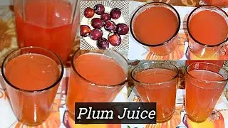 How to make Fresh Plum Juice 🍹| Alubukhara k Sharbat Banany k Tarika