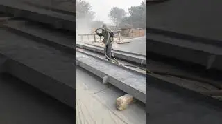 Sand Blasting of MS Structure For PEB