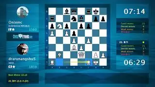 Chess Game Analysis: drarunangshu5 - Onixmc : 1-0 (By ChessFriends.com)