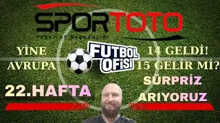 22.HAFTA SPOR TOTO TAHMİNLERİM