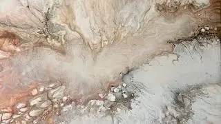 Acrylic Pouring a Background for a Future Painting
