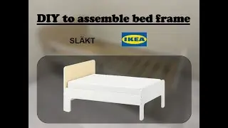 Timelapse - DIY to assemble bed frame SLAKT from IKEA