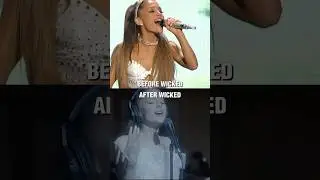 Ariana Grande Voice Before and After WICKED movie #shorts #wicked #arianagrande