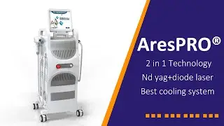 (AresPRO&reg; DL900 pro) 3 Wavelength Laser Hair Removal Machine + Nd yag Laser, tattoo removal.