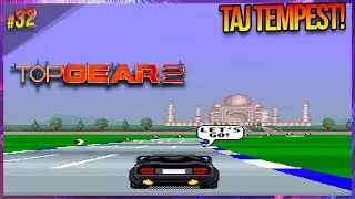 Top Gear 2 (SNES Gameplay, trk.32) ㅡ Taj Mahal, India