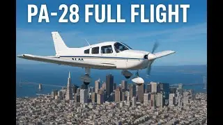 Vuelo completo VFR San Francisco | Piper Warrior II Just Flight