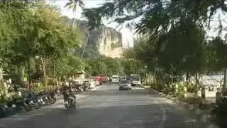 Traffic in Ao nang beach road