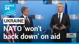 NATO chief says alliance won't back down on Ukraine aid &bull; FRANCE 24 English