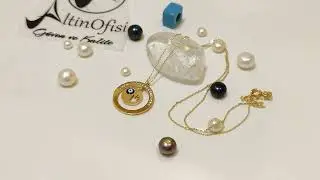 ALTINOFİSİ Doğum Hediyesi Bebek Eli G&ouml;zl&uuml; Kolye 14 Ayar Altın HD VİDEOLU BİZİ TAKİP EDİN