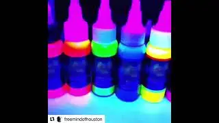 Mom&rsquo;s Tattoo Ink UV Sensitive Blacklight Ink - Video By @freemindofhouston