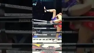Thai Fighter GOES BEAST MODE in the Ring! 🇹🇭💥 #muaythai #ko #fight