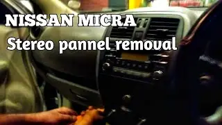 How to remove NISSAN MICRA Stereo pannel #howtoremove #nissanmicra #jinoaugustin