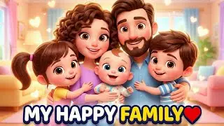 I Love My Family Song for Kids 👨&zwj;👩&zwj;👧&zwj;👦 | Happy Family Nursery Rhyme 3D