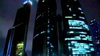 Moscow skyscraper catches fire