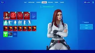 FORNITE Black Widow Snow Suit Bundle showcase