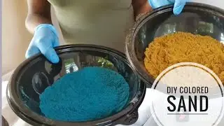 How to make colored sand at home/beach wedding/sand ceremony