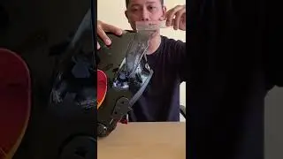 PERBANDINGAN SPOILER ASLI DENGAN YANG SUDAH MODIFIKASI DI HELM RSV