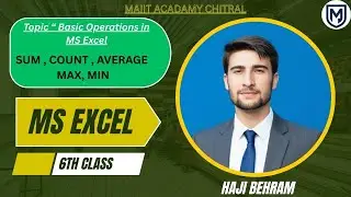 Basic Operatios in MS Excel