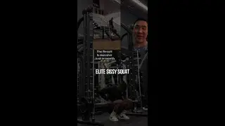 Sissy Squat on Smith Machine #shorts