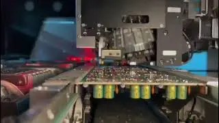 Electronics motherboard assembly full atumatic machine work SMD high-speed assembly.