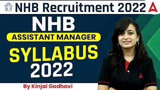 NHB Recruitment 2022 | NHB Assistant Manager | NHB Syllabus 2022 | By Kinjal Gadhavi