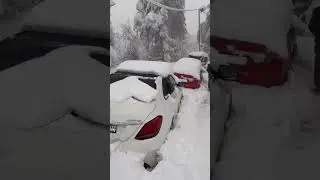 Situation Murree in Right Now | Mercedes C180 and Honda Civic X Down | Snow | Carshunt