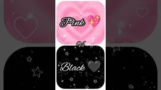 Pink 💖vs Black 🖤 #hazelcreation #trending #shortsfeed #shorts