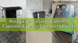 Rese&ntilde;a del Cecotec Cafetera C&aacute;psulas Express Compacta FreeStyle Compact Dark. 1200W, Bomba de 20 Bar