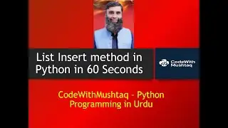 Python  Insert element at you desired position in List in 60 seconds