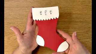#193 Holiday Stocking Card Using Sign Language Stamps
