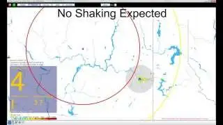 ShakeAlert: EEW Playback of M4.3 Okanogan EQ - Spokane, WA