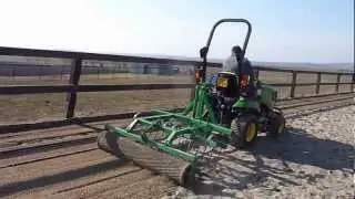 Agrotipa ParcourFlatter 160 with John Deere 1026 - wet sandy ground - video 1
