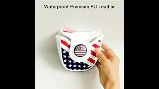 USA FLAG Golf Mallet Headcover Putter Cover for Center-shaft Putter Club  Magnetic Closure