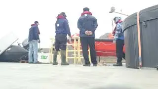 Another day another vlog # man over board drill # lowering rescue boat#