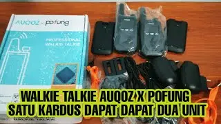 Unboxing Walkie Talkie Auqoz x Pofung 350 Ribu Dapat Dua Unit