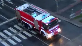 Prague fire dept. - Sunday morning response | Praha HZS 7 vozidel [23.3.2014]