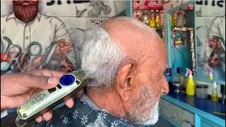 Transforming an Old Man: Clean Shave with a Machine
