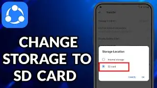 How To Change Internal Storage To SD Card In Share It