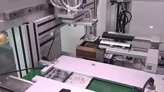 automatic high precision mobile phone battery sticker labeling machine four sides wrapping labeller