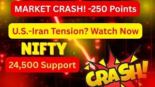 Stock Market CRASH Today! 😱 Nifty Falls 250 Points &ndash; What Next? (June 12, 2025) | Gold Safe?