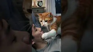 &ldquo;Cat Delivers a Wake-Up Punch!&rdquo; #cat #cute #adorabile #funny #animals #funnycat