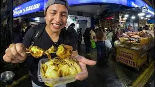 Probando la AUT&Eacute;NTICA  comida CALLEJERA de Noche en GAMARA