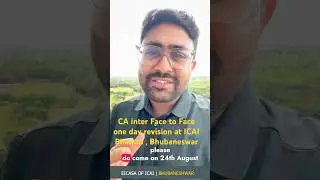 CA Inter Audit one day revision at ICAI Bhawan , Bhubaneswar #audit #cainter #icai