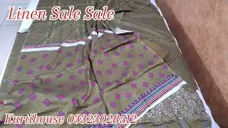 Linen Sale Sale l Clearance Sale Winter Branded Unstitched Dresses l Linen Embroidered 😍