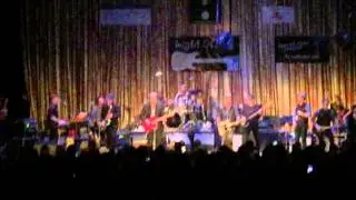 Light of Day 2015 Joe Gruschecky, Bruce Springsteen, Danny Clinch on harmonica.