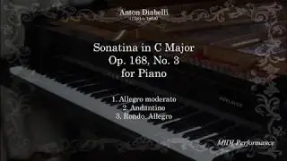 A, Diabelli: Sonatina Op. 168 No 3 in C major, for Piano (Complete)