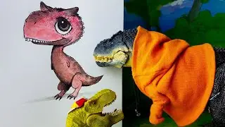 Come disegnare Carla da piccola 🦖👶🏻 Tutorial