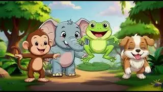 👉 Clap, Stomp, Jump! 🐵🐘 Animal Action Song for Toddlers | Kids Movement Song