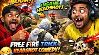 Trick headshot 🤣 enemy shock 🤯 Balu rock#freefire 
